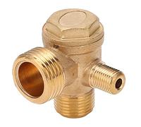 Valve anti-retour en laiton Klanata, clapet anti-retour du compresseur d'air, vanne de retour à connexion filetée 1way, 1/2x3 / 8x10, accessoires de pompe à air pour systèmes