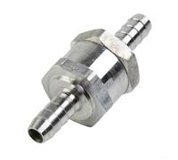 Valve anti-retour en ligne pour système de carburant - Raccord en aluminium compatible avec les lignes d'huile végétale, paraffine et kérosène (8 mm)