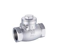 Valve anti-retour horizontale à bouche de fil en acier inoxydable 304, clapet anti-retour à filetage femelle en acier inoxydable utile 1 pièce