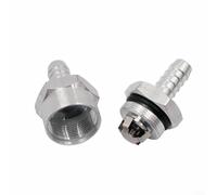 Valve anti-retour pour tuyau de 6/8 mm assurant un débit unidirectionnel dans les applications carburant, air, eau, finition argentée (8 mm)