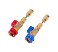 Valve Core Extractor Set Red Blue Connectors | Fast core replacement, fits R134A pour r1234yf, prevents refrigerant leaks, efficient maintenance, easy operation
