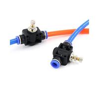 Valve d'accélérateur manuelle pneumatique, 20/50/100 pièces, 4mm 6mm 8mm 10mm 12mm, vanne de contrôle du débit d'air, tuyau, connecteur enfichable(SA-10)