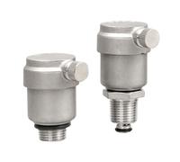 Valve d'air à boucle filetée for tuyau d'eau du robinet ZP88, en acier inoxydable 304, bouche plate, échappement automatique externe court(O)