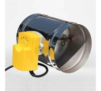 Valve d'amortisseur d'air en acier inoxydable, 150MM, tuyau de conduit, régulation du Volume d'air réglable, clapet anti-retour électrique à trois positions, 220V