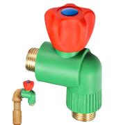 Valve d'angle anti-fuite - 1/2" 3/4" laiton et haute résistance PP | Robinet d'arrêt encastré pour salle de bain et cuisine | Régulateur de pression chauffe-eau | Raccord hydraulique universel