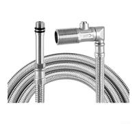 Valve d'angle en acier inoxydable 304 de qualité supérieure avec interrupteur, anti-éclatement pour connecteur de tuyau tressé, anti-fuite pour l'alimentation en eau du robinet et des toilettes