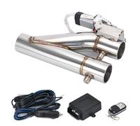 Valve d'arrêt d'échappement électrique, double valve, télécommande sans fil, 2,25 pouces