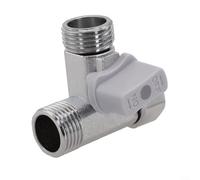 Valve d'arrêt en T en alliage de zinc pour ajouter un bidet pulvérisateur à main réservoir de toilette à la ligne d'eau existante de salle de bain ou de cuisine