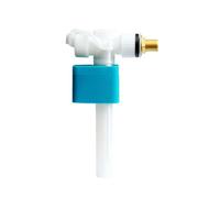Valve d'arrivée d'eau latérale pour toilettes Flotteur réglable, design de soupape à aiguille, construction ABS haute performance (cuivre)