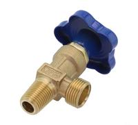 Valve de bouteille de gaz Argon avec fonctions anti-titrage Convient pour différents réglages (tête de bouteille à petites dents)