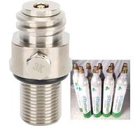 Valve de bouteille de soda M18x1.5 TR21-4 en argent galvanisé Accessoires pour SodaStream