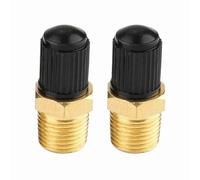 Valve de compresseur d'air, 2 pièces 1/8 '' NPT 0.4 '' MPT laiton compresseur d'air réservoir valve de remplissage bouchon de valve de pneu 200-300psig