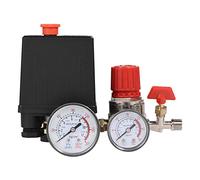 Valve de compresseur d'air, soupape de commande de pressostat 0.05-1.2Mpa 3000L/min 2-G1/4 G1/8 pouces petit régulateur d'air de haute précision avec jauges
