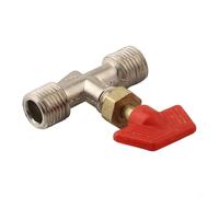 Valve de compresseur d'air | Valve de gaz avec filetage mâle | Raccord pneumatique en métal pour compresseurs d'air et systèmes pneumatiques | Options de taille G1/8 à G1/2 |(B)