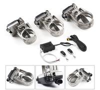 Valve de contrôle d'échappement 51MM 60MM 63MM 76MM, Valve de coupure d'échappement, unité de vanne électrique-basse pression pour tuyau de descente Catback d'échappement 63mm Full set