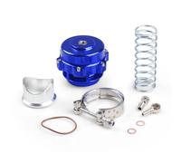 Valve de DéCharge,Turbo Blow Valve Soupape De Décharge Universelle 50 Mm À Bande En V BOV Q Typer Avec Bride Aluminium Soudée BX100372(Blue)
