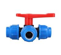 Valve de direction d'eau réglable à 3 voies - Raccord de tuyau d'arrosage - Répartiteur 20/20/32/40/50 mm - En plastique - Soupapes de débit d'eau Pus Peu