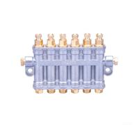 Valve de distribution d'huile volumétrique de détective, points en laiton en alliage de zinc pour système de lubrification et applications industrielles (7 positions)