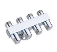 Valve de distribution eau 1 pour vers 4 pour machines Valve de(Silver) | Laiton massif épaissi, corps pour robuste, longue durée de vie, résistance aux fuites, installation fiable