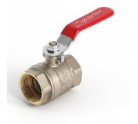 Valve de fermeture d'eau 1/2 Valve à Bille avec Poignée à Levier En Laiton Valve Robinet Arrêt D'eau Filetage ½ pour Systèmes Hydrauliques