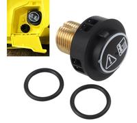 Valve de Fermeture D'entretien Noir Bouchon Sécurité Nettoyeur Vapeur avec Bouchon de Emplissage pour Karcher SC 2.500 2.600 4 5 5.800 6.800 4.100 5.800C 2500C, Référence 4.580-760.0 45807600 Clapet