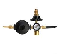 Valve de gonflage pour ballons à hélium compatible avec les ballons en latex et aluminium avec filetage G 5/8, ajusteurs serrés au pouce et valve à fermeture automatique (5/8)