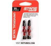 Stans No Tubes Valves 2 Units Rouge 35 mm