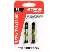 Valve de jante aluminium Stans Universal, Presta (x2) Vert