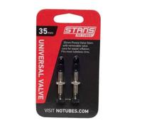 Valve de jante Stans Universel, Presta (x2) Noir
