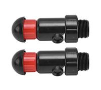 Valve de Libération d'air Automatique G3/4, 2 Paquets, avec Capuchon Supérieur Amovible, Valve de Ventilation d'irrigation en Plastique pour Systèmes d'irrigation