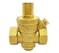 Valve de maintien de réduction de pression d'eau en laiton, 1/2 "3/4" 1 "2", régulateur DN15/DN20/DN25/DN32, jauge de soupape de décharge réglable(2",Valve with Gauge)