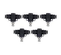 Valve De Papillon Pneumatique, Accessoires De Connexion PVC 5pcs, Résistance À La Compression - Contrôle Précis Du Débit, Montage Facile, Usage Industriel Automatisé (Diamètre extérieur trachéal 8 mm)