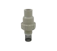 Valve de pied avec panier d'aspiration 20 25 32 40 50 63 mm - Soupape de pied - Tuyau d'aspiration en PVC avec clapet anti-retour - Clapet anti-retour en PVC avec filtre pour pompe (diamètre intérieur