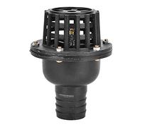 Valve de pied pompe eau 1.5 pouces | Clapet anti-retour plat, PVC noir basse pression, bonnes performances travail, machine à fluide
