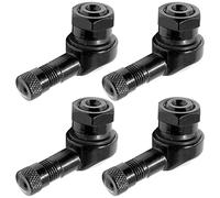 Valve de Pneu à 90 Degrés Adaptateur,Tianher 4 Pièces Valves d'angle en Aluminium pour Moto 90 Degrés Bouchons de Tige Pneu Extension Valve Pneu Roue Vannes à Encliqueter Sans Chambre à Air 11.3mm.
