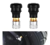 Valve de Pneu Tubeless pour Trottinette Ninebot Max G30, Xiaomi M365 Pro 2, Ducati Pro 2 Plus - 24 mm Gerade Ventile, 2er-Set, Ideal für E-Scooter mit wenig Platz zwischen Rad und Felge