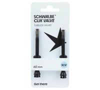 Valve de pneu tubeless schwalbe clik valve 60 mm obus demontable (vendu a la pai
