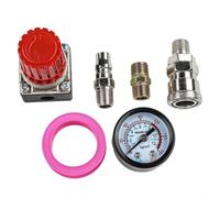 Valve de pression du compresseur d'air pour gérer la pression d'air jusqu'à 175 PSI avec jauge intégrée pour une performance fiable (quatre trous 1)