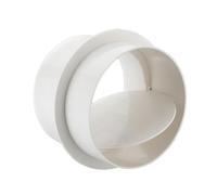Valve de prévention du flux de rétroéclat du flux non retour pour la cuisine Extracteur de salle de bain ventilateur du système de conduite du système d'air Contrôle blanc 125mm
