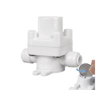 Valve de rechange réducteur de pression avec connecteur rapide pour système d'osmose inverse et camping-car, matériau PP | pour tuyau d'arrosage goutte à goutte pour camping-car, remorque, empêche la