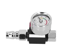 Valve de Régulateur de Pression d'air pour Pistolet de Pulvérisation de Peinture à Filetage G1/4 Pouces, Jauge 0-140psi/0-10bar, en Acier Inoxydable, pour Les Amateurs de