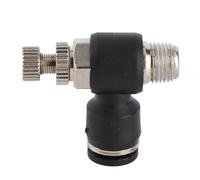 Valve de régulation de buse de gaz CO2, ajusteur de Machine de découpe de dioxyde de carbone (Trachée 6 mm/diamètre du filetage 9,7/réglable)