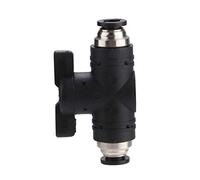 Valve de régulation de CO2 pour aquarium |Interrupteur marche/arrêt manuel pour tuyau de 6 mm |Vanne de contrôle du débit de gaz pour aquarium/aquarium planté |Plastique robuste,