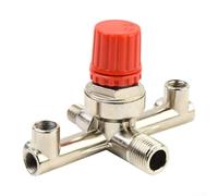 Valve de régulation de pression pour compresseur d'air - Double sortie - Style tube avec pièce de fixation offrant un contrôle fiable de la pression pour compresseurs à piston