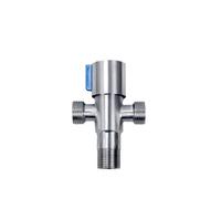 Valve de remplissage à angle, double usage, une entrée, deux sorties, accessoires de salle de bains, robinets(3-way angle valve)