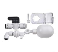 Valve de remplissage automatique pour aquarium avec arrêt à boule flottante réglable de 15 cm, compatible avec système RO et seaux d'eau, aucune alimentation nécessaire, support en acrylique pour