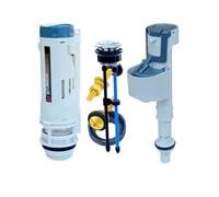 Valve de remplissage de réservoir de toilette, Compatible avec le Kit de boutons poussoirs du système de Drainage à double chasse ROCA(Set 2)