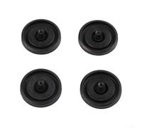 Valve de remplissage de toilettes Ajustement de membrane en caoutchouc pour Fluidmaster 242/400/747 Pièce de rechange 83143 Joint contre les fuites Économie d'eau Montage facile Noir 2 pièces (4PCS)