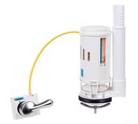 Valve de remplissage de toilettes, double valve de chasse d'eau avec bouton poussoir, kit de réparation de chasse d'eau, double valve de chasse d'eau pour réservoir de toilette de 5,1 cm pièces de