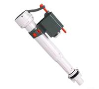 Valve de remplissage réglable optimisée pour le débit d'eau pour réservoirs de toilettes, conçue pour maintenir la vitesse de remplissage et éviter les chasses de chasse retardées ou faibles (gris)